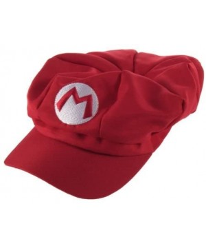 5pcs Super Mario Bros Hat Mario Luigi Cap Cosplay Red Green Purple Yellow White - C111TY357XV $35.70 Party Hats