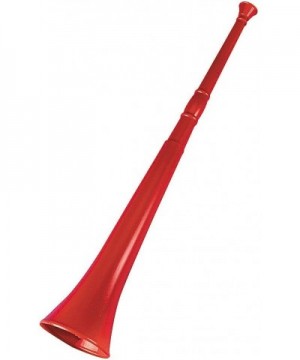 Loud Stadium Soccer Horn - Red 1 Piece - CK112CTD5BZ $5.16 Noisemakers