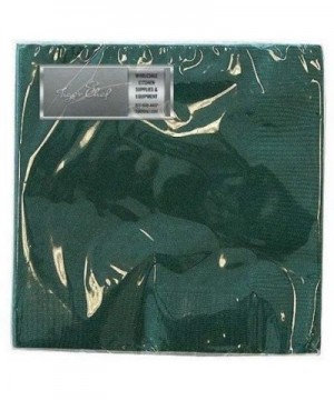 48-Pack 2-Ply Hunter Green 5 X 5 inch Beverage Bulk Disposable Small Bar Square Paper Napkins for Cocktail Coffee Drinks Dess...