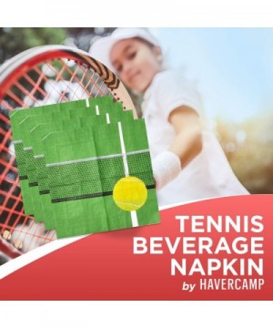 16 Count Tennis Beverage Napkins Tennis Party Collection - C112O4TRFRU $4.74 Party Packs