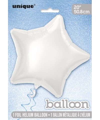 20" Foil White Star Balloon - White - CM11IIHPA99 $4.44 Balloons