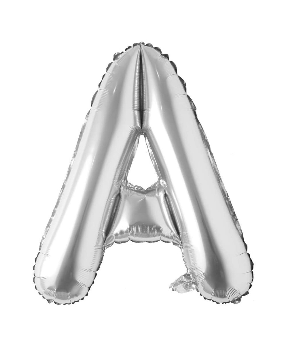 40 inch Letter Balloons Silver Alphabet Number Balloon Foil Mylar Party Wedding Bachelorette Birthday Bridal Shower Graduatio...