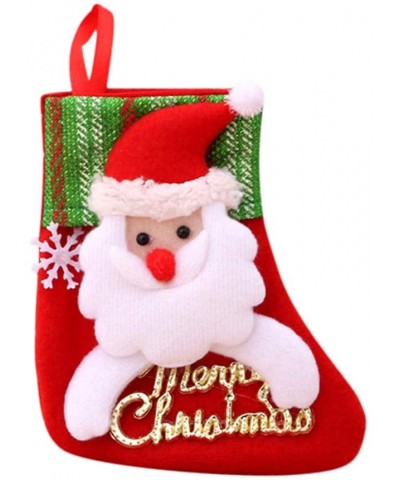 Cute Christmas Bags Day Baby Stocking Gift Box Xmas Tree Decoration Candy Bags- Christmas Ornaments Advent Calendar Pillow Co...