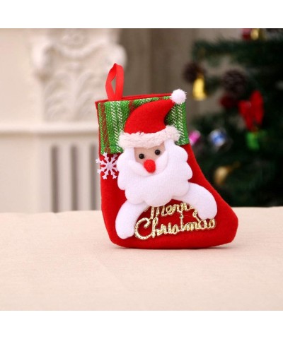 Cute Christmas Bags Day Baby Stocking Gift Box Xmas Tree Decoration Candy Bags- Christmas Ornaments Advent Calendar Pillow Co...