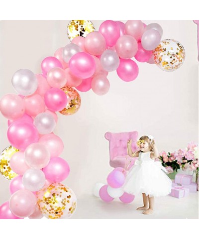 Balloon Garland Kit 114 pcs Balloons Arch Kit for Wedding Birthday Party Baby Shower Decorations- Pink Balloon Garland - Pink...
