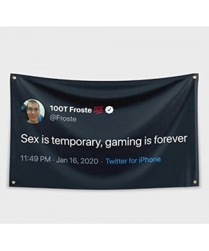 Sex is Temporary- Gaming is Forever Banner Flag for College Dorm Frat or Man Cave Decor 3x5Feet - C219E3MZCTY $14.32 Banners ...