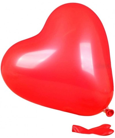 Red Heart Shaped Latex Balloons-Valentine's Day Balloons-Valentine's Day Engagement Wedding Party Decorations-10Inch-50Pcs(Re...