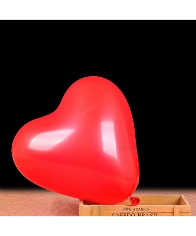 Red Heart Shaped Latex Balloons-Valentine's Day Balloons-Valentine's Day Engagement Wedding Party Decorations-10Inch-50Pcs(Re...