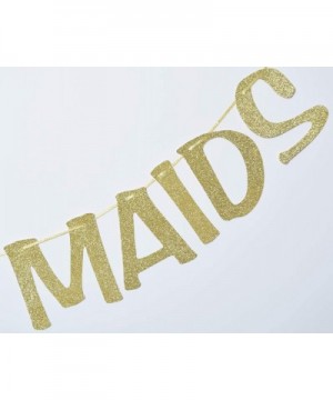 Meet the Maids Banner Sign Garland for Bridal Shower Party Decor Team Bride Bachelorette Photo Prop Backdrop (Gold) - C518UKS...