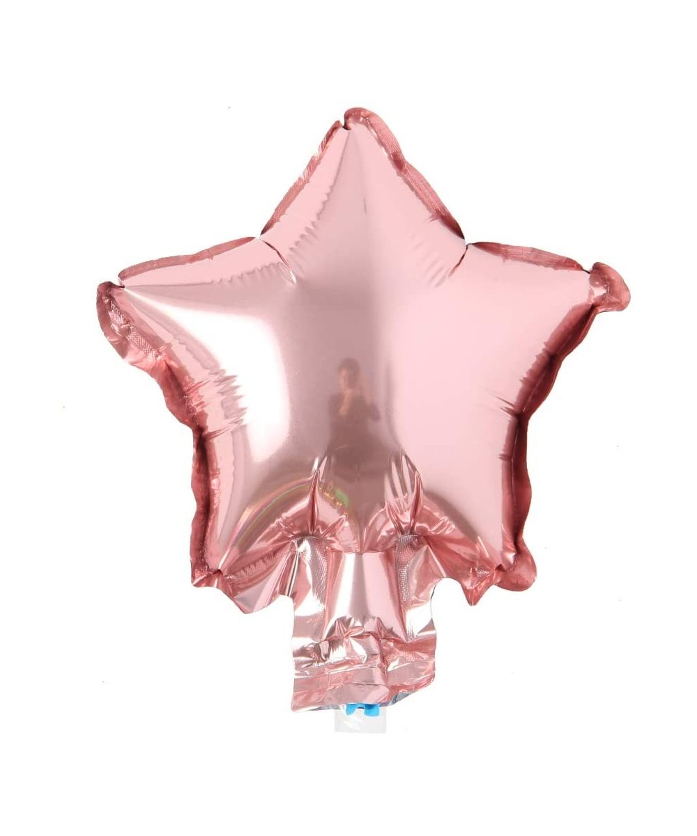 5pcs/lot Mini 5 Inch Star Heart Shape Aluminum Foil Balloons Inflatable Balloons Wedding Birthday Baby Shower Party Flower Ca...