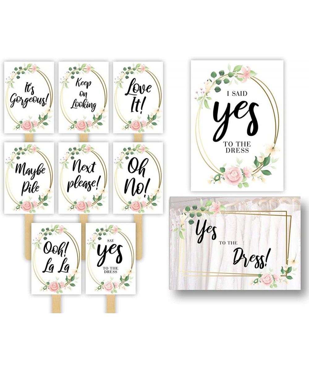 Wedding Dress Shopping Signs Paddles - Say yes to the Dress Props - Ideal for Bridal Dress Shopping Fun with your Bridesmaids...