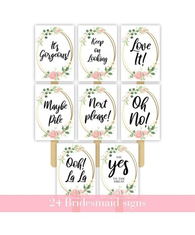 Wedding Dress Shopping Signs Paddles - Say yes to the Dress Props - Ideal for Bridal Dress Shopping Fun with your Bridesmaids...