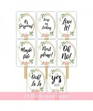Wedding Dress Shopping Signs Paddles - Say yes to the Dress Props - Ideal for Bridal Dress Shopping Fun with your Bridesmaids...