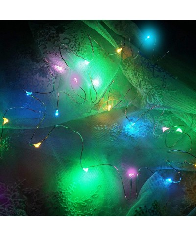 Fairy String Lights- 15 Pack 6.6ft 20 Micro Starry LED String Lights Battery Powered Waterproof Silver Wire Firefly Lights fo...