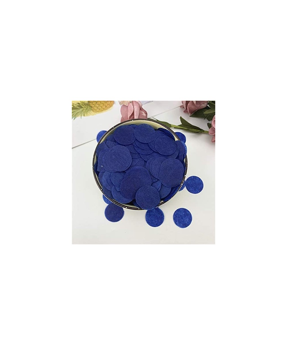 1" Circle Confetti Round Tissue Paper Table Confetti Dots for Wedding Birthday Party Decoration (Royal Blue) - Royal Blue - C...