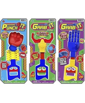 Robot Arm- Robot Claw- Extendavle Arm (3 Pack in 3 Styles Assorted) 14 Inches Long. Grab- Punch and Pick Stick. Grabber Toys ...
