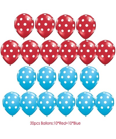 Dr Seuss Decorations Bridal Shower Decorations Turquoise White Red Polka Dot Ballons Paper Fans for Baby Shower Decorations/T...