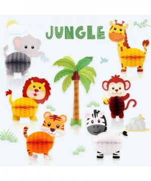 Jungle Safari Animals Honeycomb Centerpieces 3D Table Decorations for Jungle Safari Birthday Baby Shower Party Decorations Su...