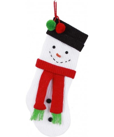 Snowman Stocking- 19" h- Multicolored - CY12MYG7K0Z $6.58 Tinsel