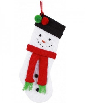 Snowman Stocking- 19" h- Multicolored - CY12MYG7K0Z $6.58 Tinsel