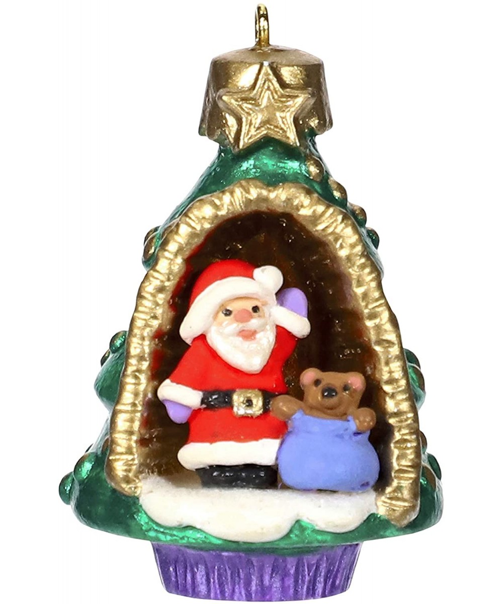 Mini Christmas Ornament 2019 Year Dated A World Within- Santa and Teddy Bear in Tree Miniature- 1.56 - CK18OEGNUZN $8.24 Orna...