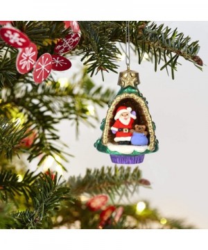 Mini Christmas Ornament 2019 Year Dated A World Within- Santa and Teddy Bear in Tree Miniature- 1.56 - CK18OEGNUZN $8.24 Orna...