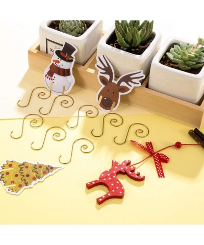 120 Pieces Christmas Ornament Hooks S Shape Hanger Hooks Swirl Scroll Ornament Hook for Christmas Tree Decorations Hanger (Go...
