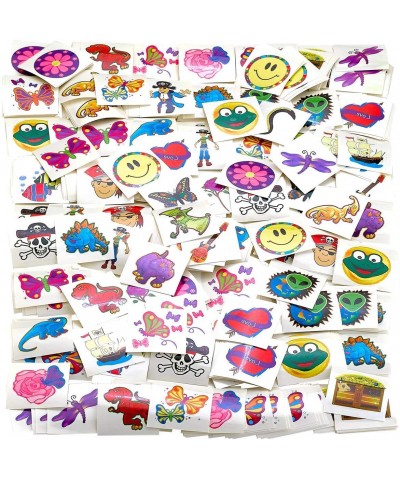 Tattoo Assortment - 720 PC Colorful Tattoos - Temporary Tattoos Assortment - Includes Dinosaur- Pirates- Animals- Flowers and...