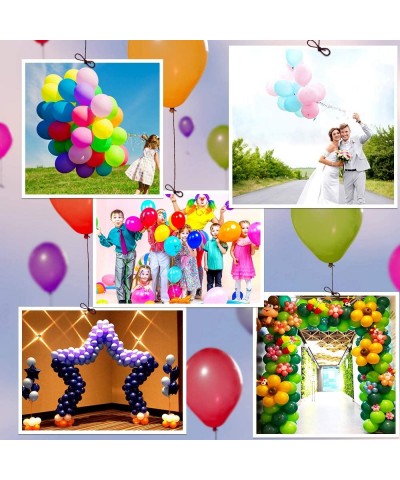 Balloon 200pcs 10 Assorted Color Balloons with 4pcs Balloon Arch Kit 12 Inch Rainbow Latex Balloons Bulk for Birthday Parties...