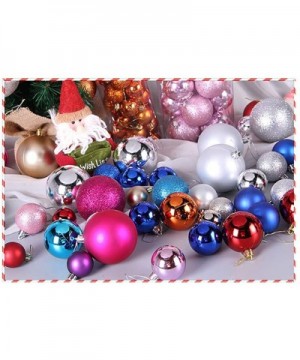 34PC Xmas Tree Ball Ornament Decor Christmas Hanging Ball Home Party Ornament - A Purple - C619LAMRNRX $9.08 Ornaments