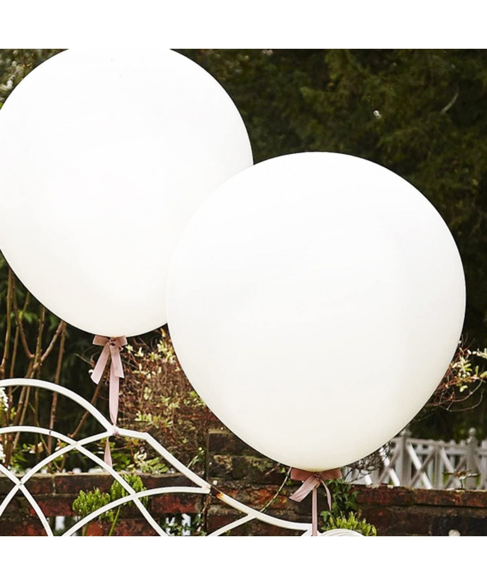 Giant Balloons 36-Inch white balloons - 6 Big latex balloons for Birthdays Wedding and Event Decorations - White - C7185A2IDK...