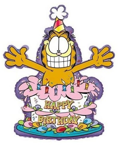 435067 GARFIELD HAPPY BIRTHDAY CAKE- 40"- Multicolored - Multicolor - CU186WU46CQ $8.26 Balloons