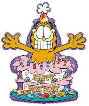 435067 GARFIELD HAPPY BIRTHDAY CAKE- 40"- Multicolored - Multicolor - CU186WU46CQ $8.26 Balloons