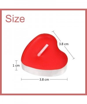 50 Pack Heart Shaped Unscented Tea Lights Candles Smokeless Candles - CN18LGU4LSU $15.32 Birthday Candles