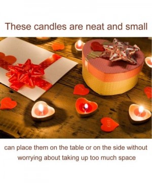 50 Pack Heart Shaped Unscented Tea Lights Candles Smokeless Candles - CN18LGU4LSU $15.32 Birthday Candles