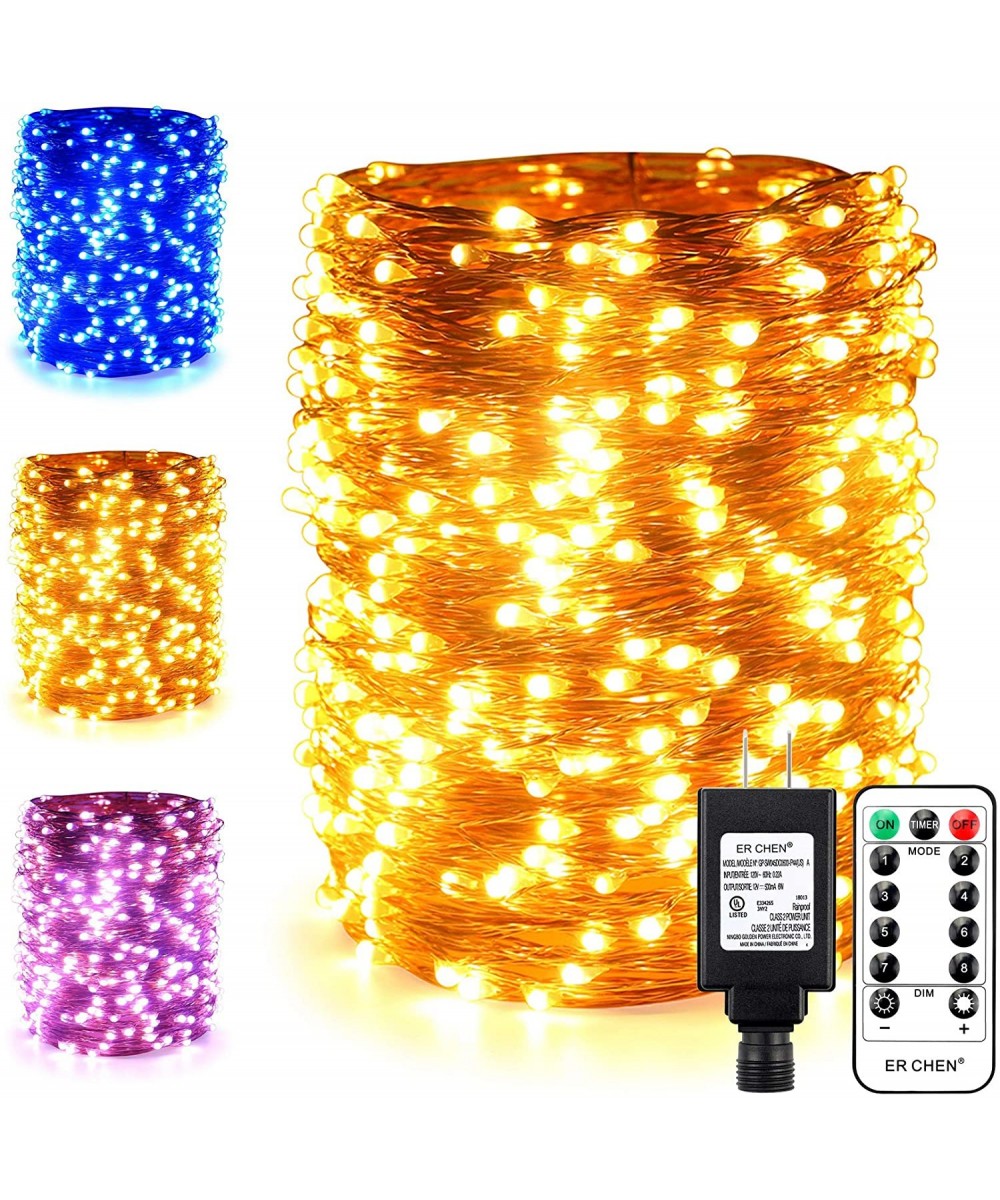 Color Changing LED String Lights Plug in with Remote Timer- 170Ft 500 LEDs Waterproof Copper Wire Dimmable Christmas Fairy Li...