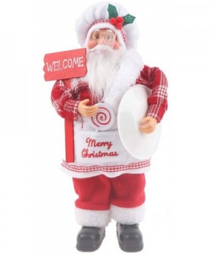 11.8" Standing Santa Claus Christmas Figurine Figure Decoration- Santa Claus Standing Doll- Cute Creative Santa Claus Doll (R...