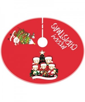 Christmas Tree Skirt Christmas Tree Decorations Christmas Family Ornament Diameter 90cm - J - C219L3OYUK3 $31.40 Tree Skirts