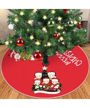 Christmas Tree Skirt Christmas Tree Decorations Christmas Family Ornament Diameter 90cm - J - C219L3OYUK3 $31.40 Tree Skirts