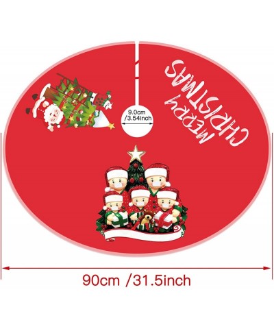 Christmas Tree Skirt Christmas Tree Decorations Christmas Family Ornament Diameter 90cm - J - C219L3OYUK3 $31.40 Tree Skirts