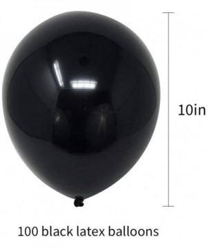 100 Pcs Black Latex Balloons 10 inch Large Helium Party Balloons for Wedding Birthday Ceremony Decorations - Black - CK193YU0...