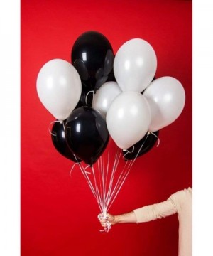 100 Pcs Black Latex Balloons 10 inch Large Helium Party Balloons for Wedding Birthday Ceremony Decorations - Black - CK193YU0...