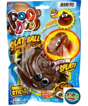 Splat Poo Ball Sticky & Stretchy (Pack of 1 Brown) and Bouncy Ball Poo .6429-Brown-1slp - C018MDSCZ2W $4.94 Party Favors