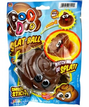 Splat Poo Ball Sticky & Stretchy (Pack of 1 Brown) and Bouncy Ball Poo .6429-Brown-1slp - C018MDSCZ2W $4.94 Party Favors