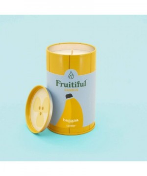 Fruit-Scented Fruitiful Candles - Aromatic Soy Candles in Vibrant- Fruity Tins - Scented Candle with Long Burn Time - Banana ...