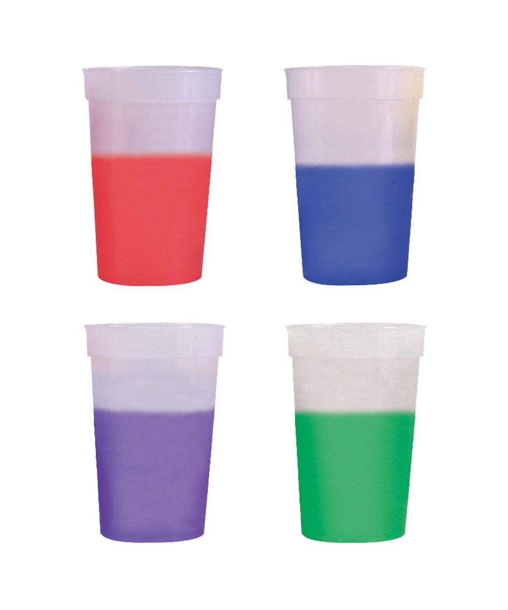 17oz Color Changing Stadium Cup- Set of 12- Frosted Assorted - MADE IN USA - Frosted Assorted - C918DUNW4S0 $9.32 Tableware