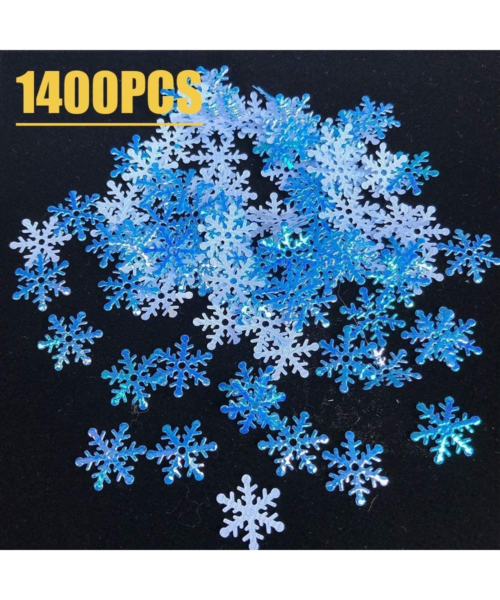 Winter Wonderland Blue White Snowflake Decorations - Snowflake Confetti Christmas Decorations/Xmas/Holiday/Birthday Party Sup...