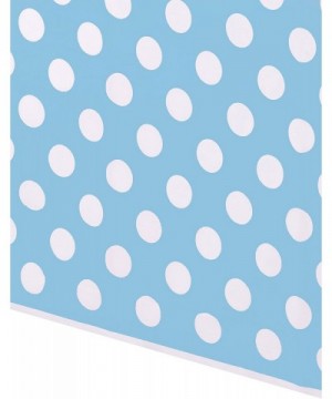 Polka Dot Plastic Tablecloth- 108" x 54"- Light Blue - Light Blue - C511UUYOU59 $3.93 Invitations