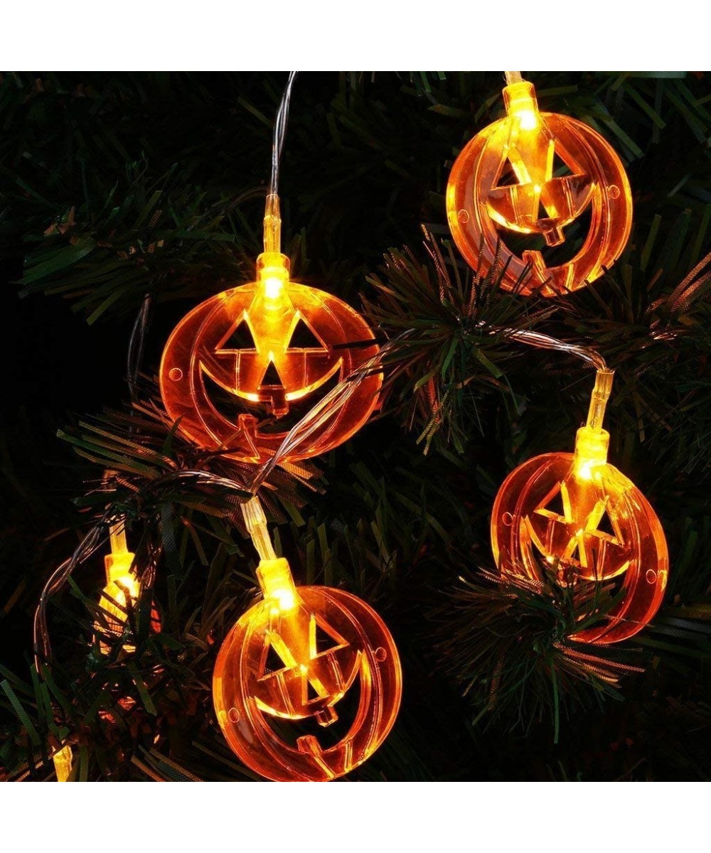Halloween LED Fairy String Lights- 20 LED Lights Halloween Christmas Decoration Lights (Pumpkin Light) - Pumpkin Light - CQ18...