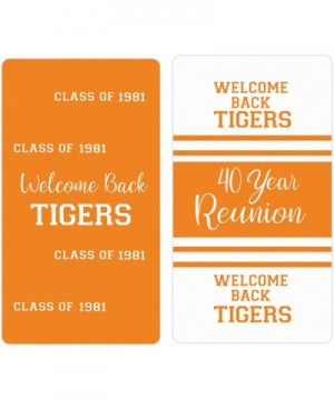 Personalized Class Reunion Mini Candy Bar Wrappers - 45 Stickers (Orange) - Orange - CL196Q45QG7 $10.66 Favors